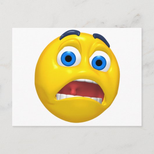 怖がる ポストカード (正面)