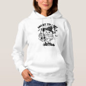 怖くてコーヒー猫を飼う | かわいいハロウィーン パーカ (正面)