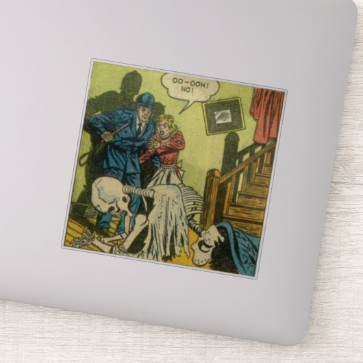 怖くてヴィンテージの恐怖漫画 シール (詳細)