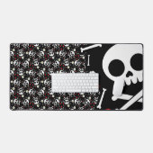 怖くて可愛いハロウィーン デスクマット (キーボード&マウス)