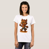 怖くて可愛いベビー人狼ハロウィンシャツ Tシャツ (正面フル)