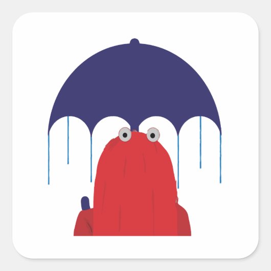 怖くて抱きしめるな スクエアシール (正面)