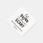 怖くて美味しいハロウィン スタンダードカクテルナプキン (角)