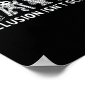 怖くない先生スケルトン幽霊かわいいハロウィーン ポスター (角)