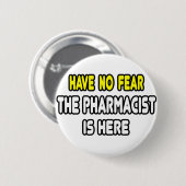 怖くない薬剤師がここにいる 缶バッジ (正面&裏面)