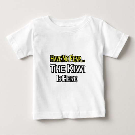 怖くない…キウイがいる ベビーTシャツ (正面)