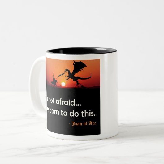 怖くない…私はこ生まれことをした。 ツートーンマグカップ (正面左)