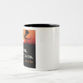 怖くない…私はこ生まれことをした。 ツートーンマグカップ (中央)