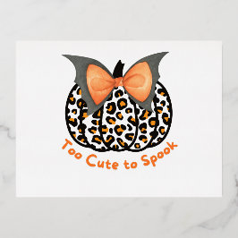 怖すぎずにキュートすぎる 箔招待状ポストカード