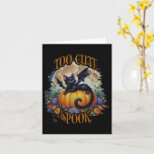 怖すぎずにキュート - スプーキーズ・シーズン カード (黄色い花)