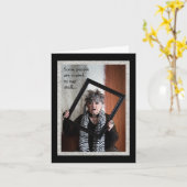 怖すぎてユーモアのある物グリーティングカードが言えない カード (黄色い花)