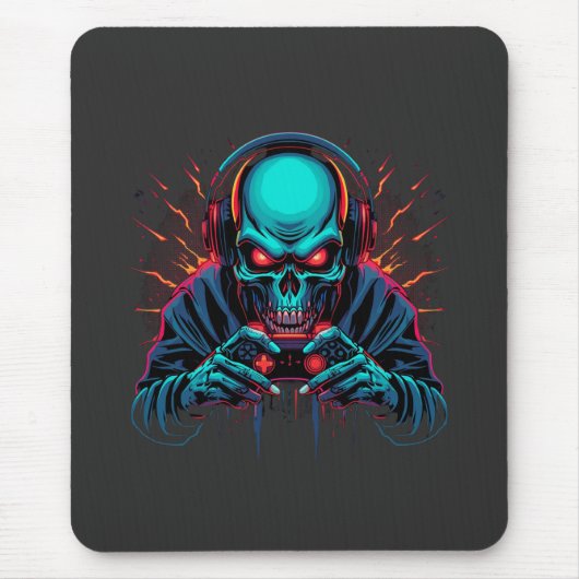 怖すぎ ゲーマーモードアクティブ アメージング マウスパッド (正面)