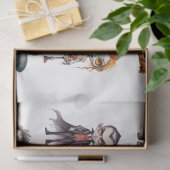 怖ろしいかわいいホラーキャラクターforアートと工芸品 薄葉紙 (ギフト)