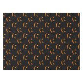 怖カッコいいいジャックオランタン顔ハロウィンパターン テーブルクロス (正面(横))