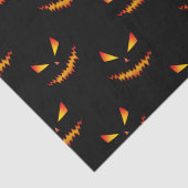 怖カッコいいいジャックオランタン顔ハロウィンパターン 薄葉紙 (詳細)