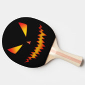 怖カッコいいいジャックオランタン顔ハロウィーン 卓球ラケット (横)