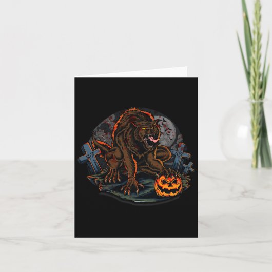 怖クール人狼ハロウィーンテーマ カード (正面)