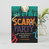 怖モダンいハ不気味ロウィーンの衣装パーティー 招待状 (スタンド正面)