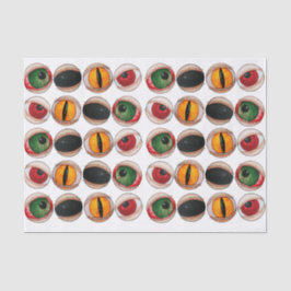 怖不気味いゾンビゴシック眼ハロウィンブラック 薄葉紙