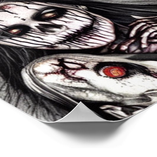 怖不気味い女 ポスター (角)