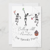怖不気味家幽霊のよく出る衣装ハローウィンパーティ 招待状 (裏面)