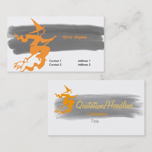 怖飛んでいるい魔女no2 名刺 (正面/裏面)