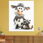 思いがけないベッティ» Animal Friends Wall Art キャンバスプリント (インサイチュ (リビング))