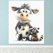 思いがけないベッティ» Animal Friends Wall Art キャンバスプリント (インサイチュ (ウッドフロア))