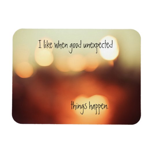 思いがけない事が起きると好きだ マグネット (横)
