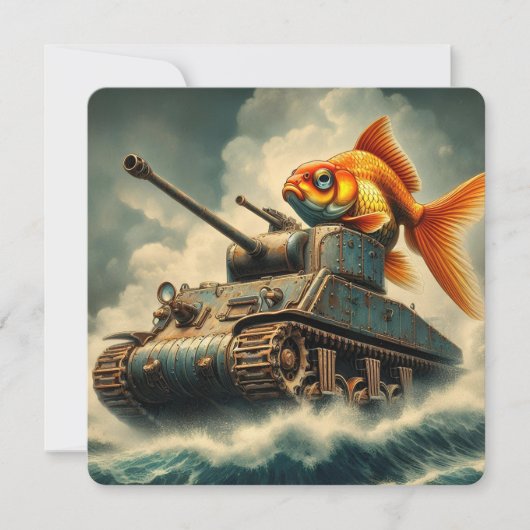 「思いがけない冒険」グリーティングカード カード (正面)