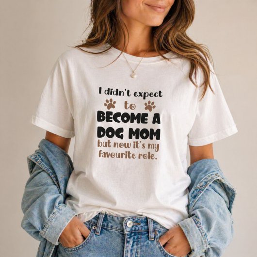 思いがけない愛犬の母に Favorite Role Tシャツ