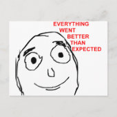 思いのほかうまくいった ポストカード (正面)