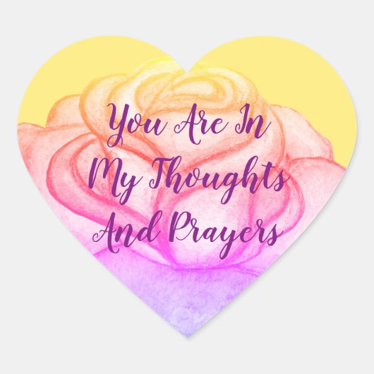 思いやりあるハートがステッカーを希望 ハートシール (正面)