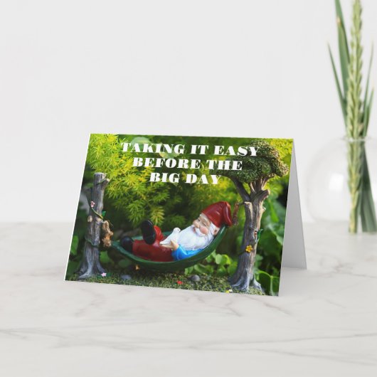 思いやりある小人のクリスマスメッセージ シーズンカード (正面)