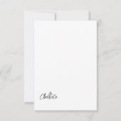 思いやりある考える写真の「Your」カード カード (裏面)