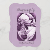 思いやりがあるカード-ペットの損失をありがとう サンキューカード (正面/裏面)