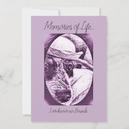 思いやりがあるカード-ペットの損失をありがとう サンキューカード