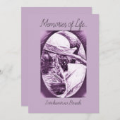 思いやりがあるカード-ペットの損失をありがとう サンキューカード (正面/裏面)