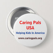 思いやりがある友達の大きいボタン 缶バッジ (正面&裏面)