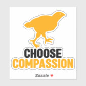 思いやりとビーガン行動を選ぶ シール (シート)