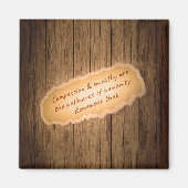 思いやりと共感は人間の証である マグネット (正面)