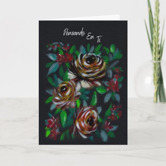 思いやりと哀悼の花カード カード (正面)