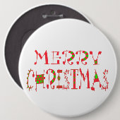 思いやりにカラフル満ちたクリスマスを過ごす 缶バッジ (正面&裏面)