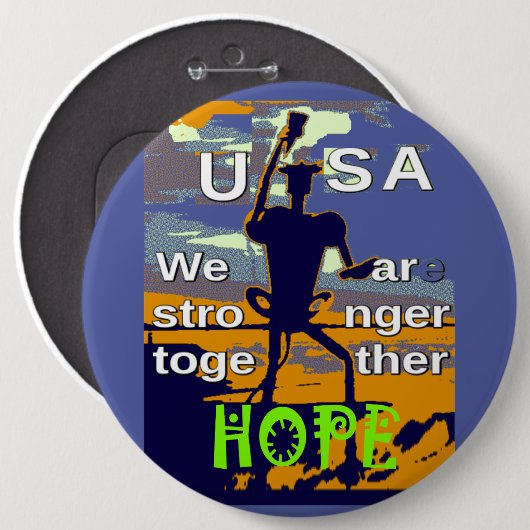 思いやりに満ちた自分の強い希望を生み出す 缶バッジ (正面&裏面)