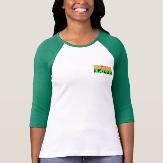 思いやりに野球が大好き Tシャツ (正面)