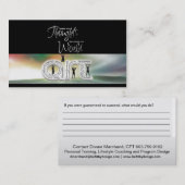 思いやりのあるアートゴールカード 名刺 (正面/裏面)