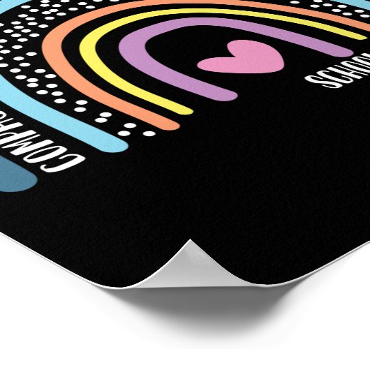 思いやりのある学校の社会人気に業家 ポスター (角)