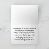 思いやりのある患者への励ましガンカード カード (内部)