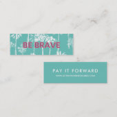 思いやりのある無作為な行為をする スキニー名刺 (正面/裏面)