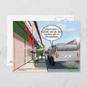 思いやりのない喫煙者? ポストカード (正面/裏面)